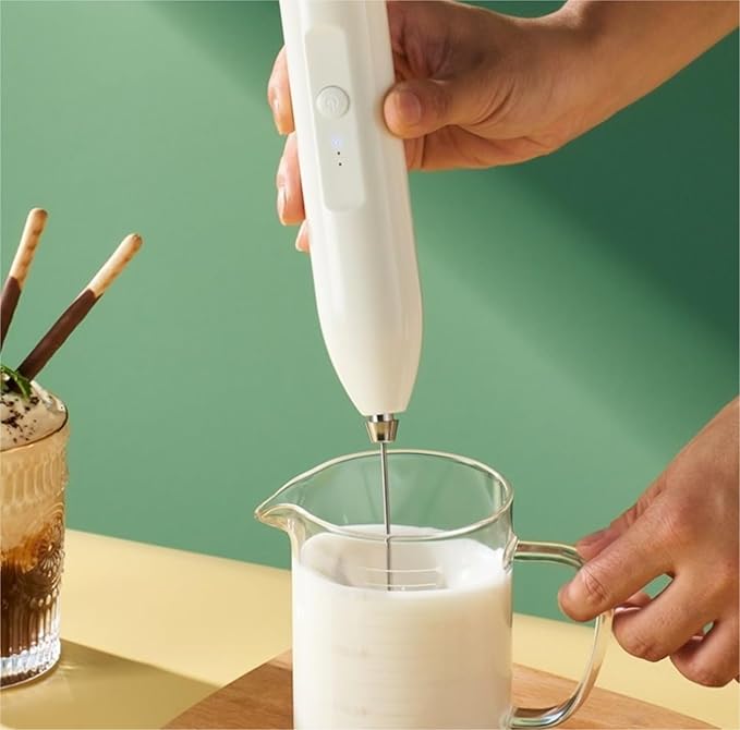 Upgrade Your Coffee Routine with a Sleek Stainless Steel Milk Frother for Perfect Foam Every Time! - AL-Mustafa-Zone